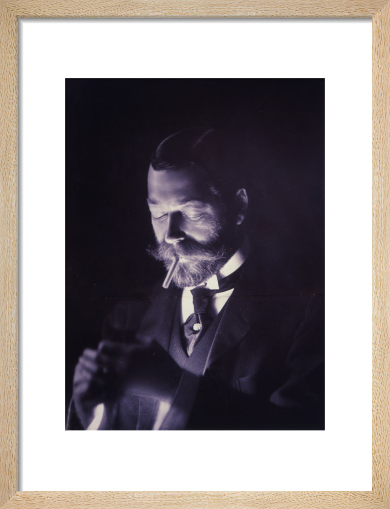 The Prince of Wales (Later George V) Lights a Cigarette