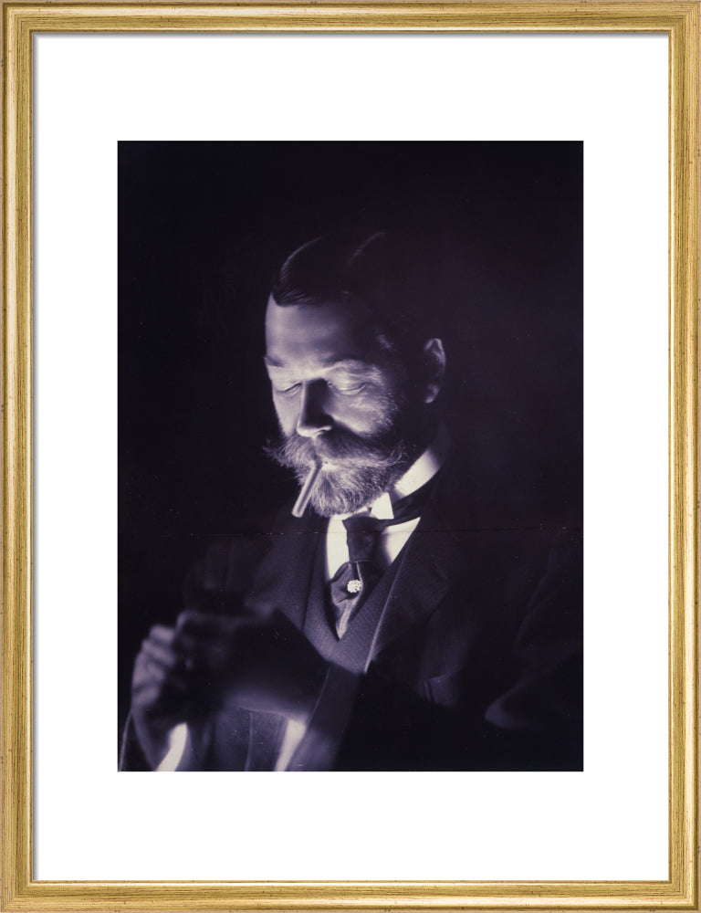 The Prince of Wales (Later George V) Lights a Cigarette