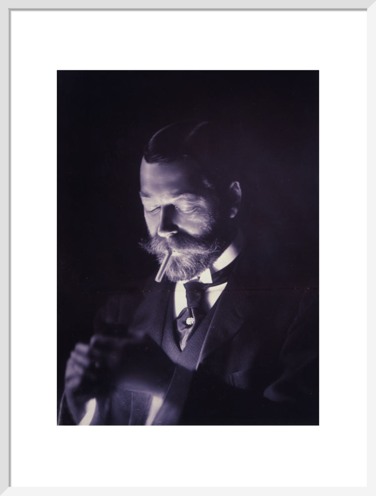 The Prince of Wales (Later George V) Lights a Cigarette