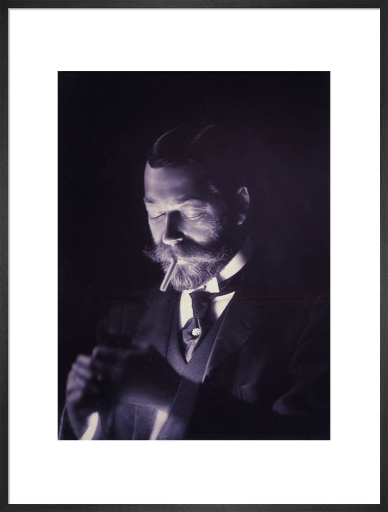 The Prince of Wales (Later George V) Lights a Cigarette
