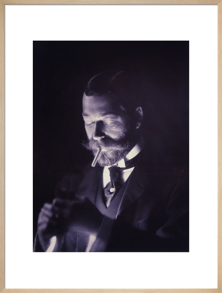 The Prince of Wales (Later George V) Lights a Cigarette