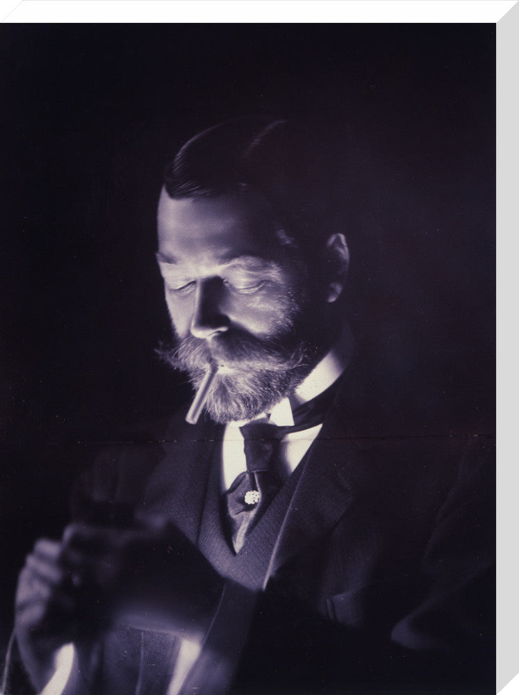 The Prince of Wales (Later George V) Lights a Cigarette