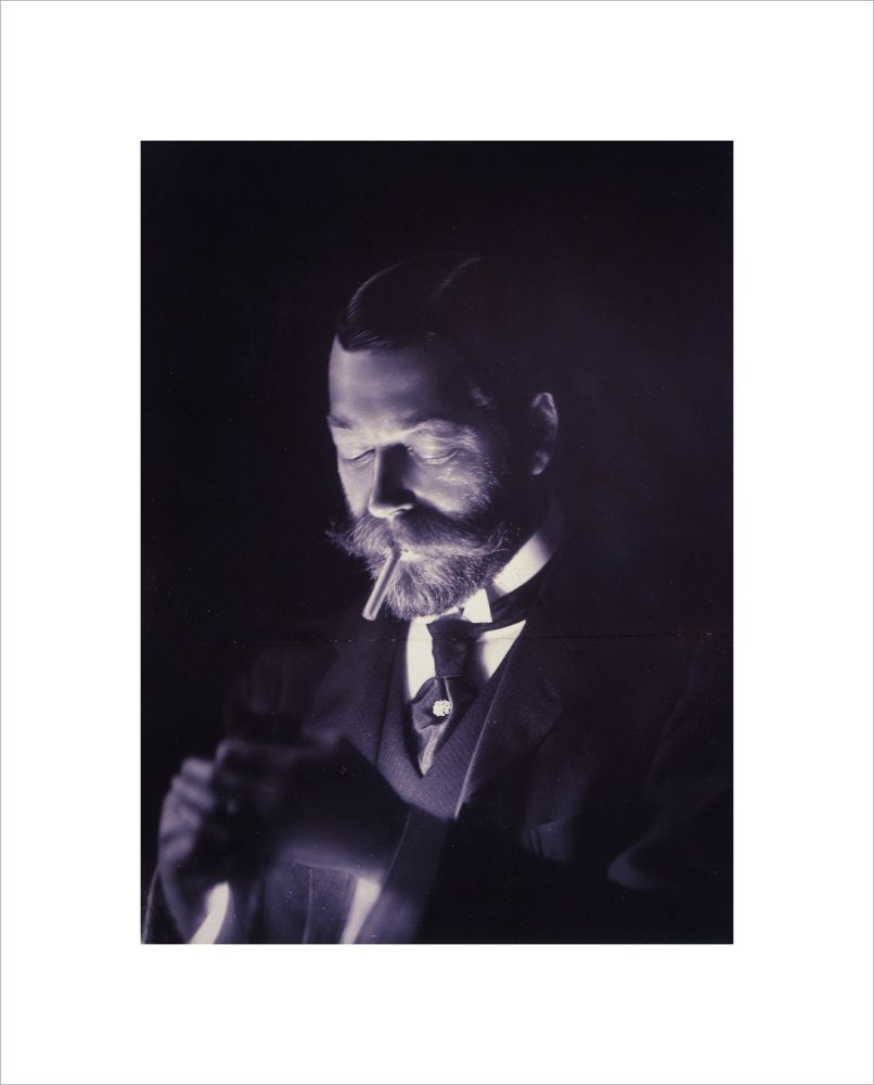 The Prince of Wales (Later George V) Lights a Cigarette