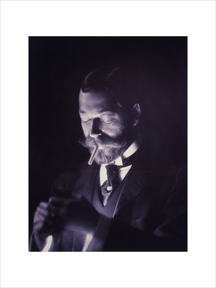 The Prince of Wales (Later George V) Lights a Cigarette