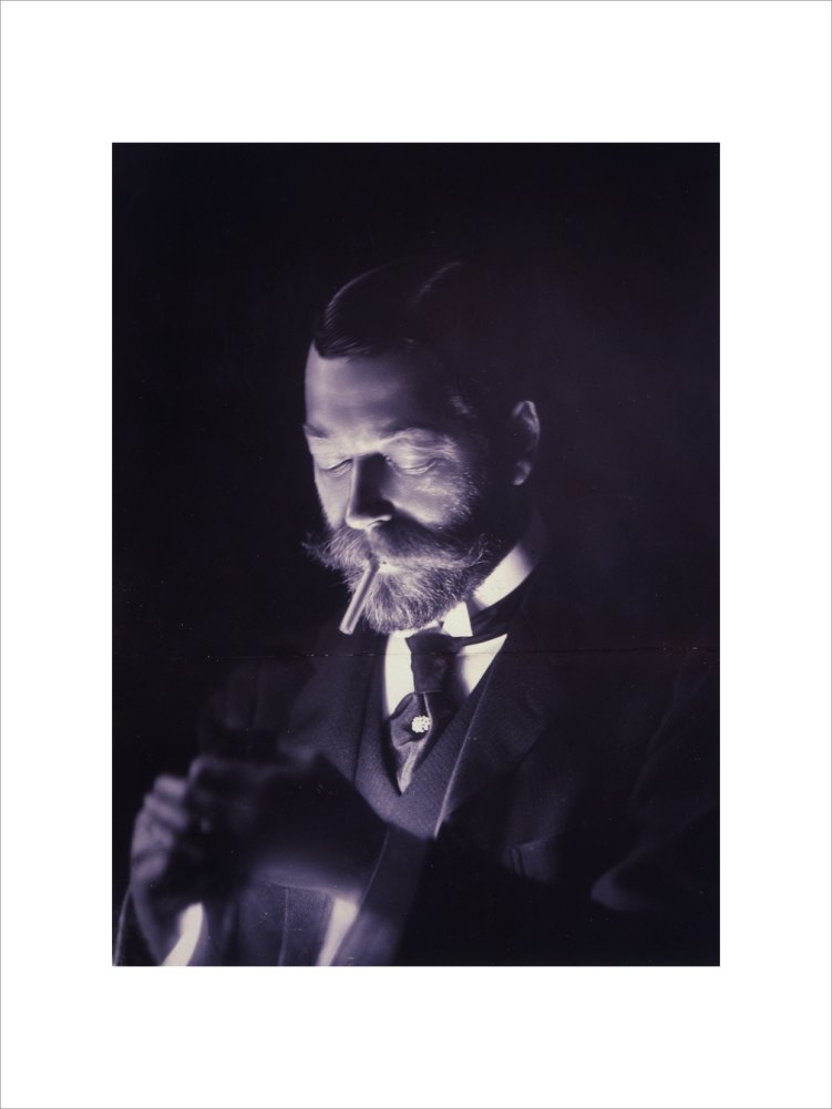 The Prince of Wales (Later George V) Lights a Cigarette