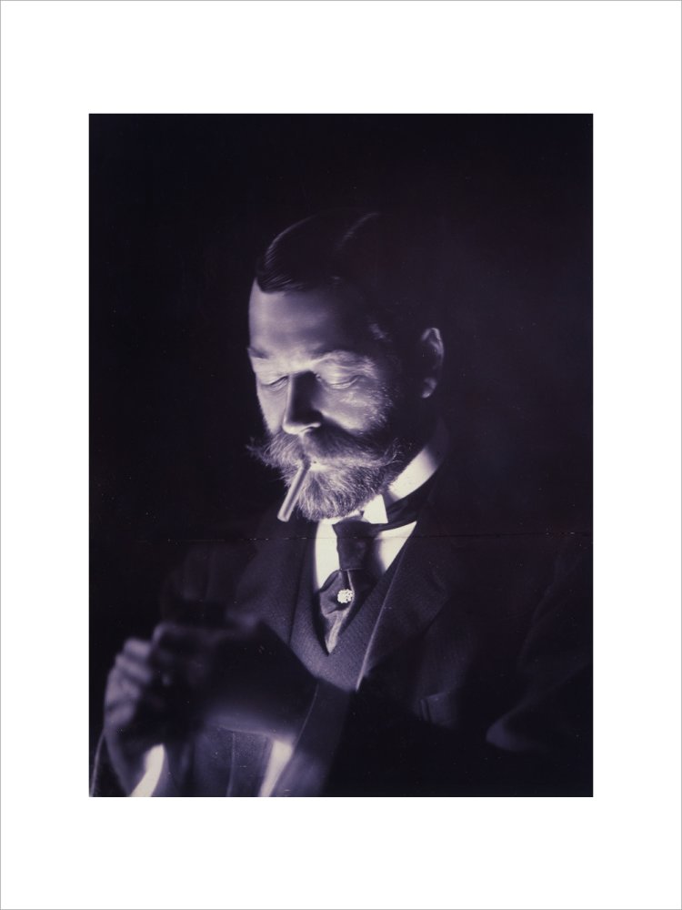 The Prince of Wales (Later George V) Lights a Cigarette