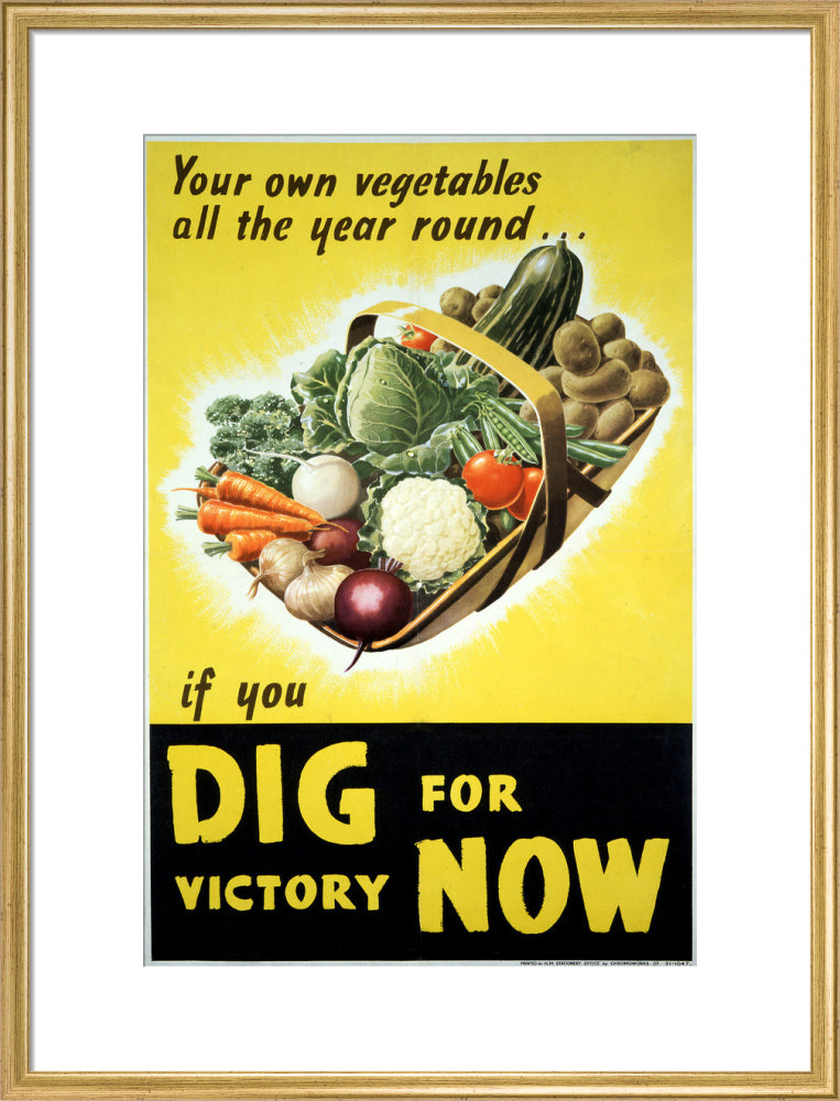 Your Own Vegetables All the Year Round if You Dig For Victory Now
