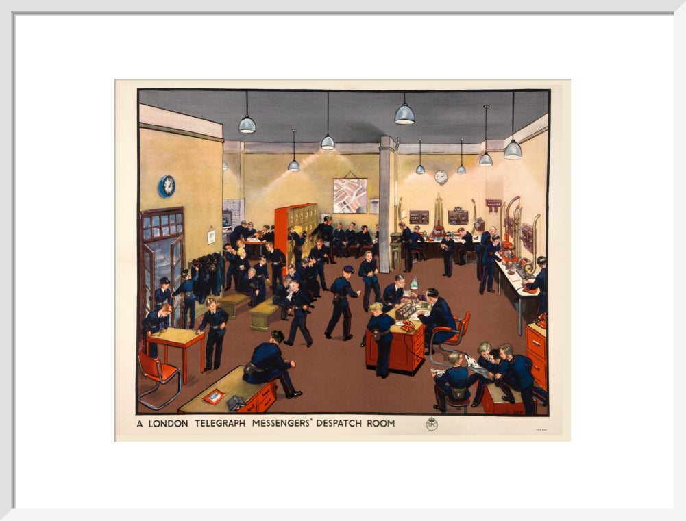A London Telegraph Messengers&#39; Dispatch Room