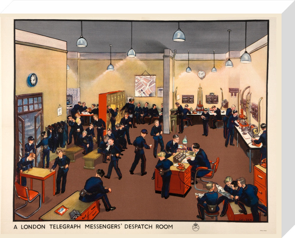 A London Telegraph Messengers&#39; Dispatch Room