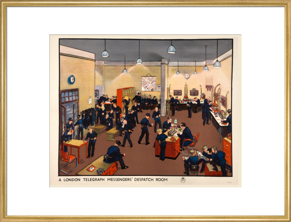 A London Telegraph Messengers&#39; Dispatch Room