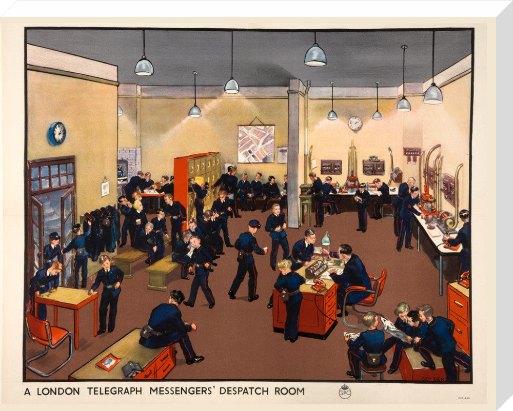 A London Telegraph Messengers&#39; Dispatch Room