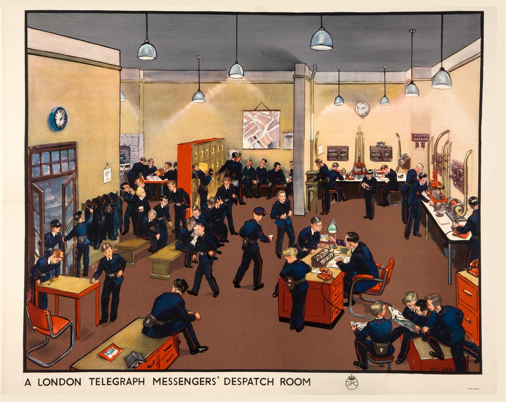 A London Telegraph Messengers' Dispatch Room