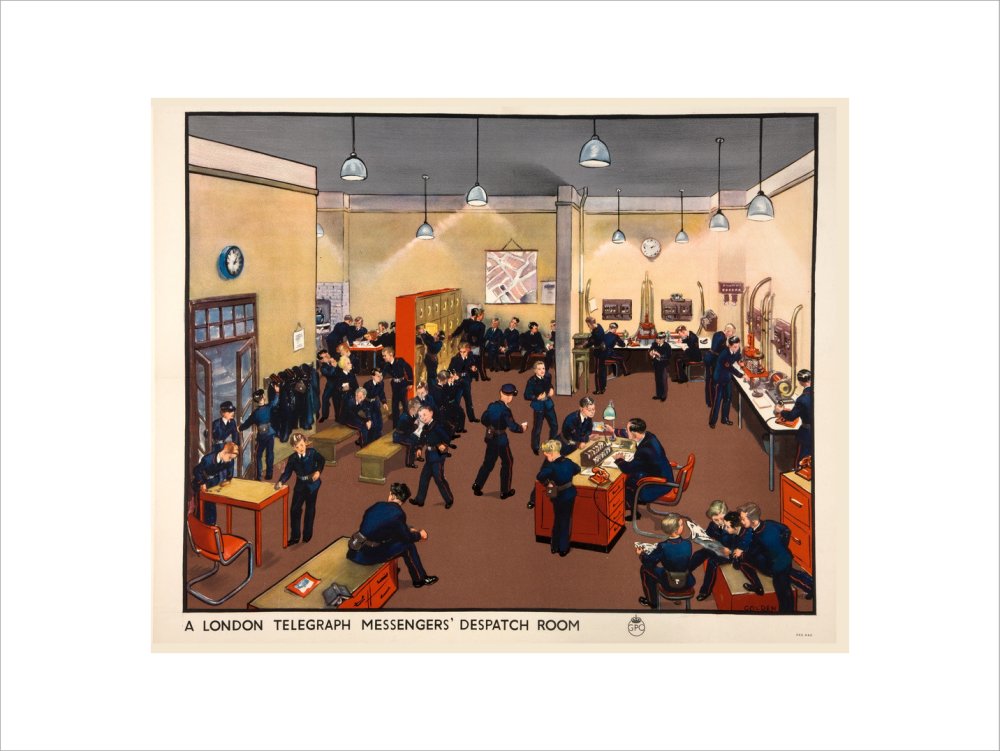 A London Telegraph Messengers&#39; Dispatch Room