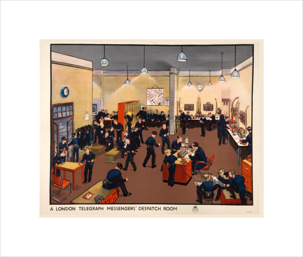 A London Telegraph Messengers&#39; Dispatch Room