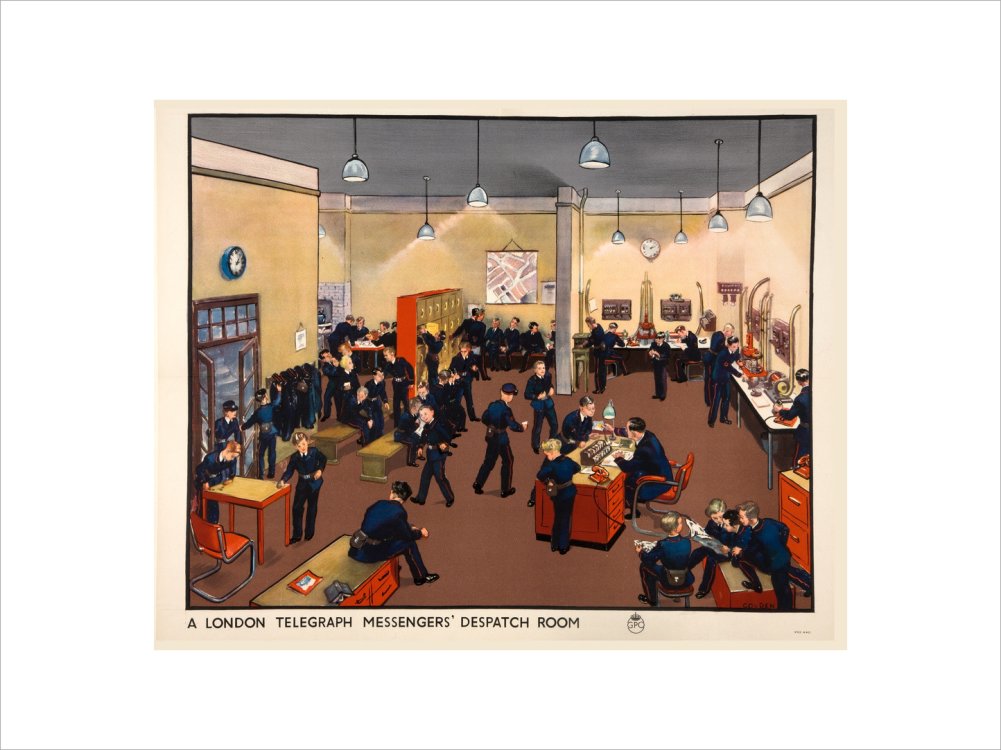 A London Telegraph Messengers&#39; Dispatch Room