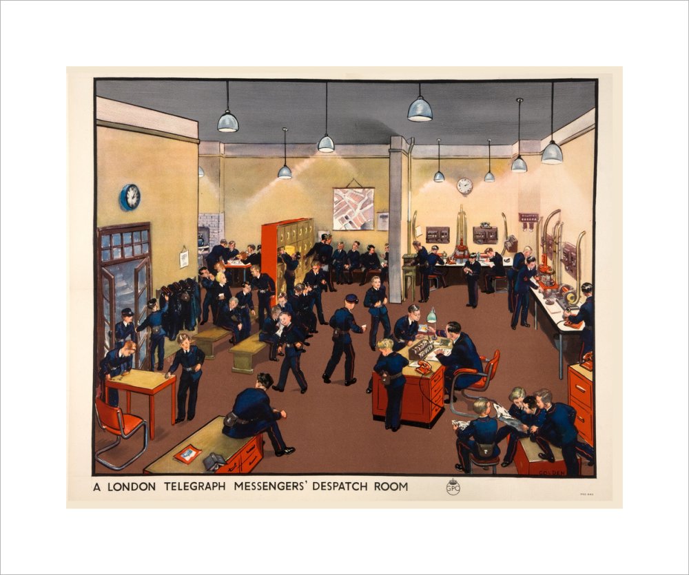 A London Telegraph Messengers&#39; Dispatch Room