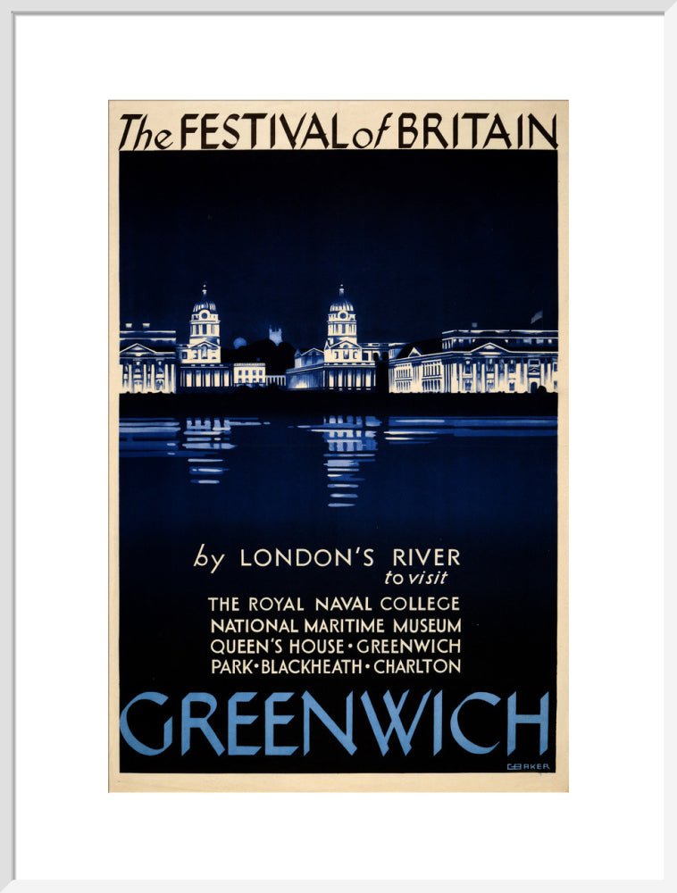 Festival of Britain 1951, Greenwich poster