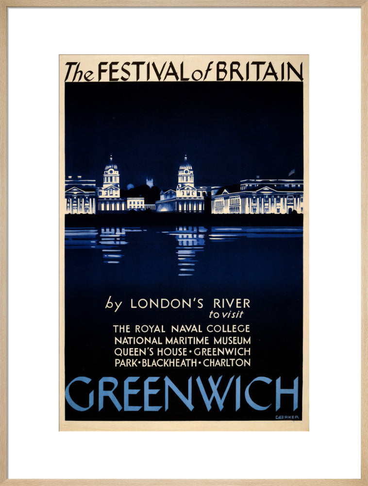 Festival of Britain 1951, Greenwich poster