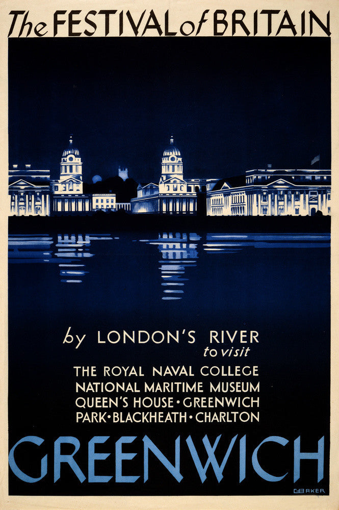 Festival of Britain 1951, Greenwich poster