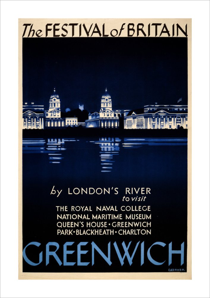 Festival of Britain 1951, Greenwich poster