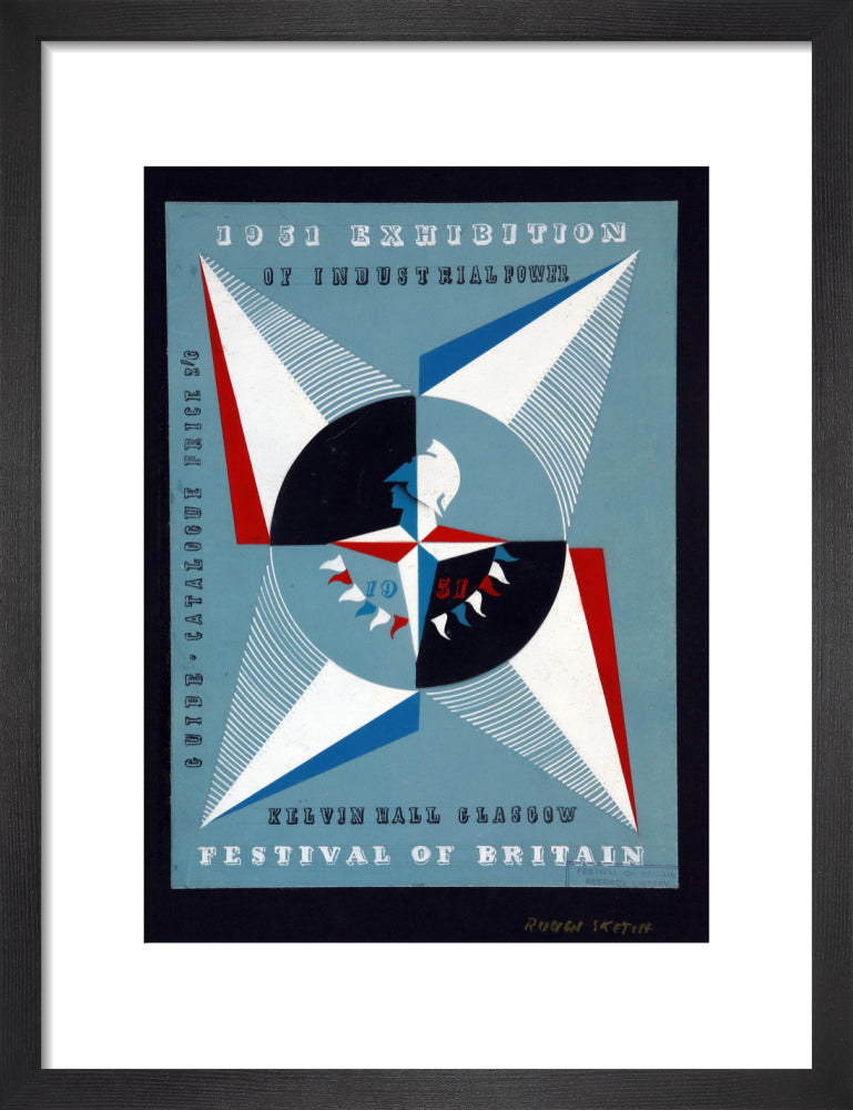 Festival of Britain 1951, Catalogue Cover Art for the Exhibition of Industrial Power, Kelvin Hall, Glasgow