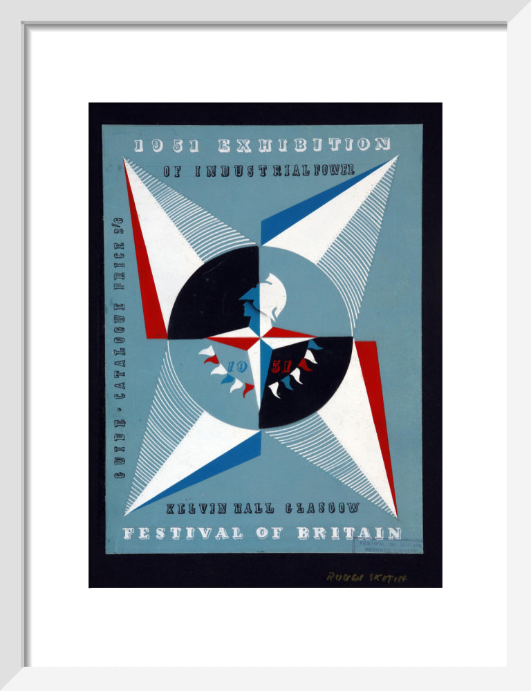 Festival of Britain 1951, Catalogue Cover Art for the Exhibition of Industrial Power, Kelvin Hall, Glasgow