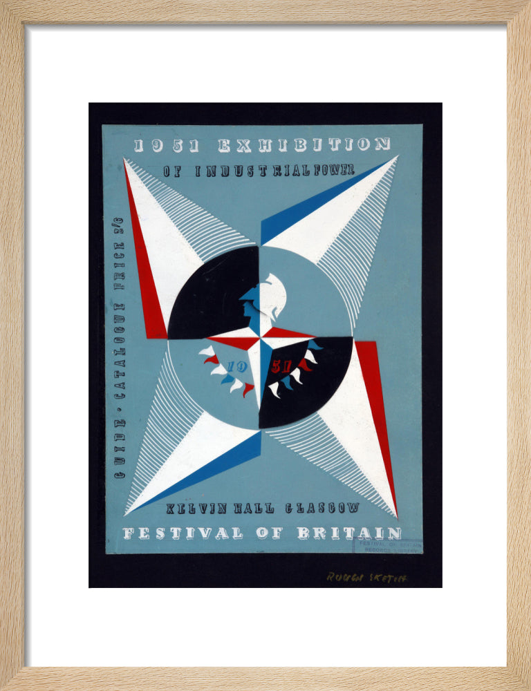 Festival of Britain 1951, Catalogue Cover Art for the Exhibition of Industrial Power, Kelvin Hall, Glasgow