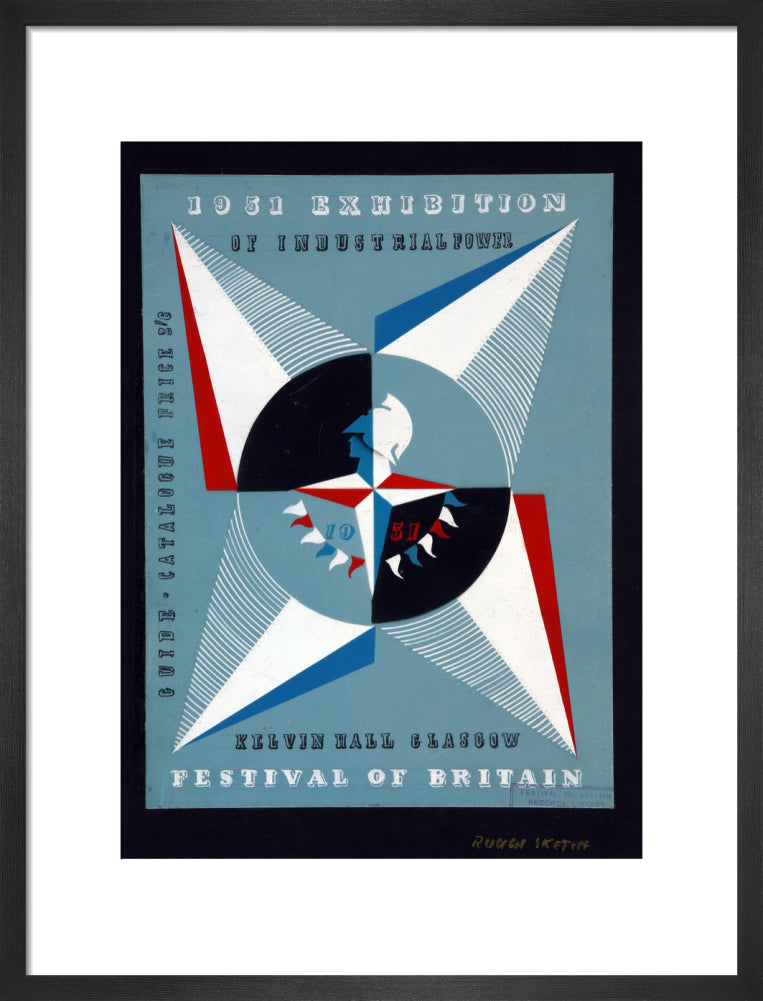 Festival of Britain 1951, Catalogue Cover Art for the Exhibition of Industrial Power, Kelvin Hall, Glasgow