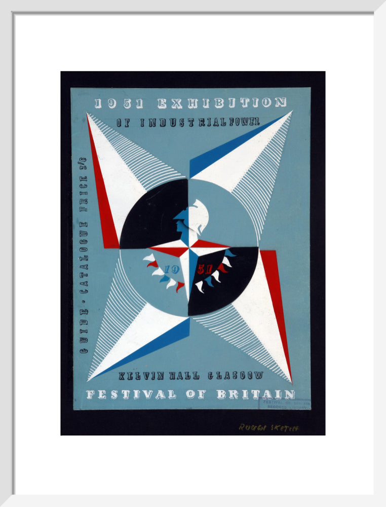 Festival of Britain 1951, Catalogue Cover Art for the Exhibition of Industrial Power, Kelvin Hall, Glasgow