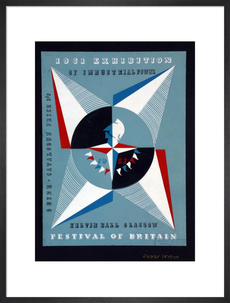 Festival of Britain 1951, Catalogue Cover Art for the Exhibition of Industrial Power, Kelvin Hall, Glasgow