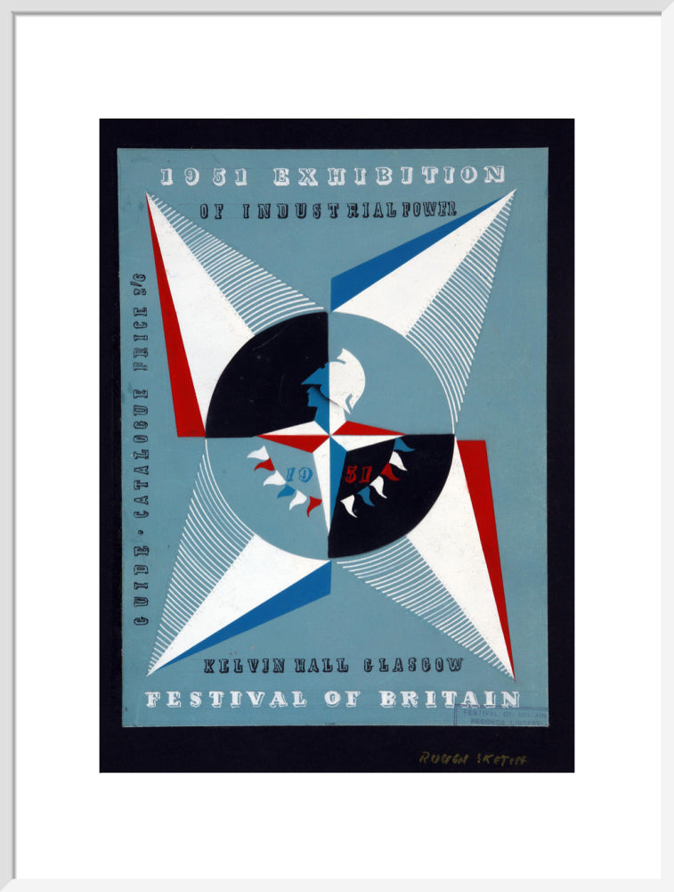 Festival of Britain 1951, Catalogue Cover Art for the Exhibition of Industrial Power, Kelvin Hall, Glasgow