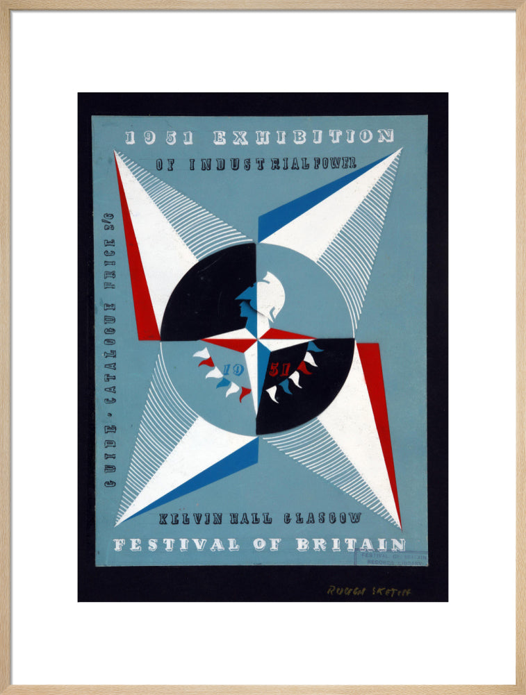 Festival of Britain 1951, Catalogue Cover Art for the Exhibition of Industrial Power, Kelvin Hall, Glasgow