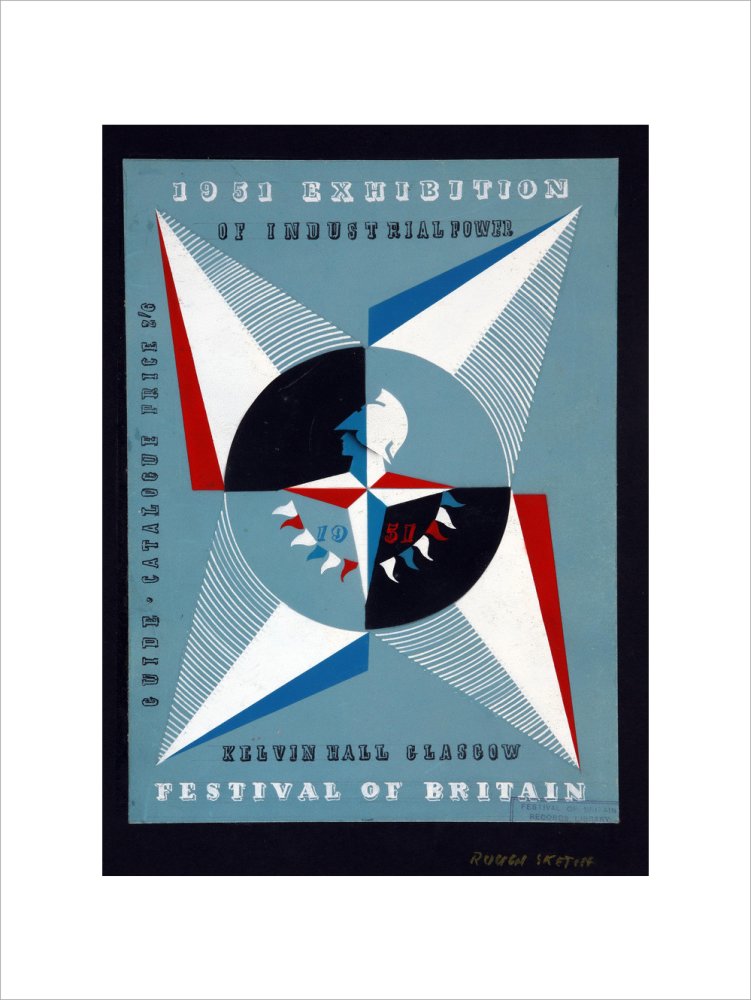 Festival of Britain 1951, Catalogue Cover Art for the Exhibition of Industrial Power, Kelvin Hall, Glasgow
