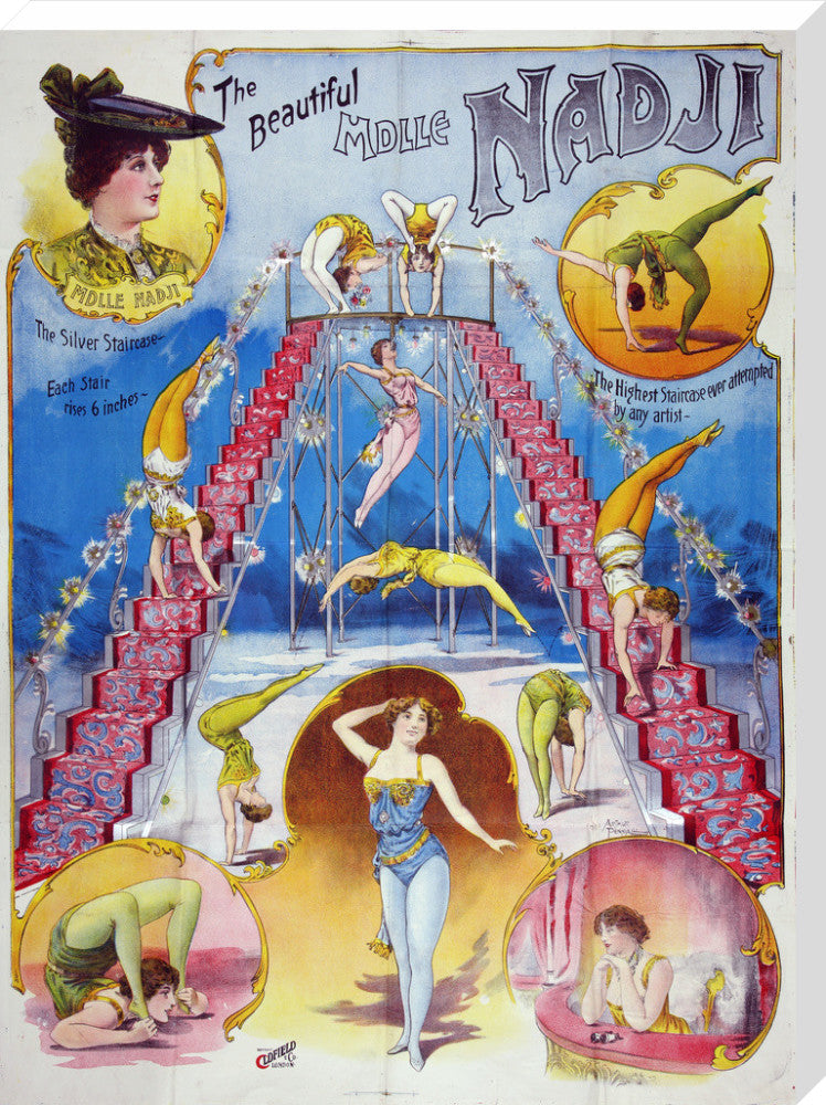 The beautiful Mademoiselle Nadji, acrobat