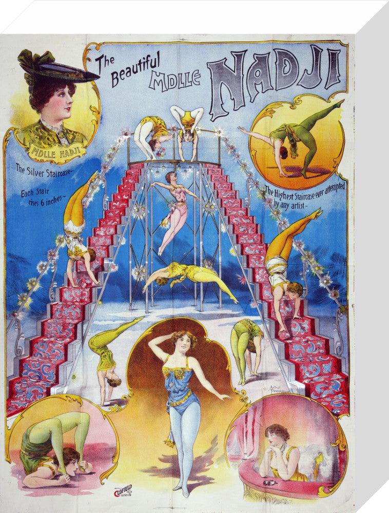 The beautiful Mademoiselle Nadji, acrobat