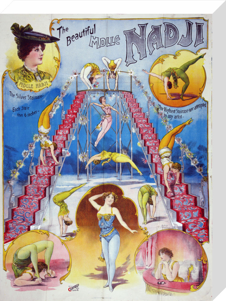 The beautiful Mademoiselle Nadji, acrobat