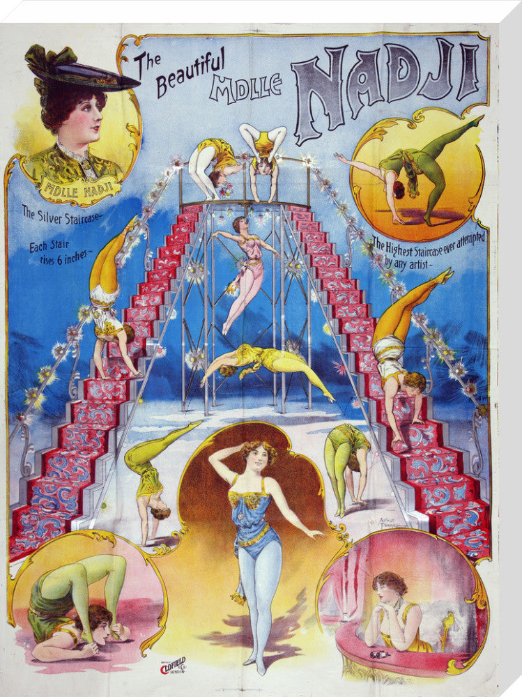 The beautiful Mademoiselle Nadji, acrobat