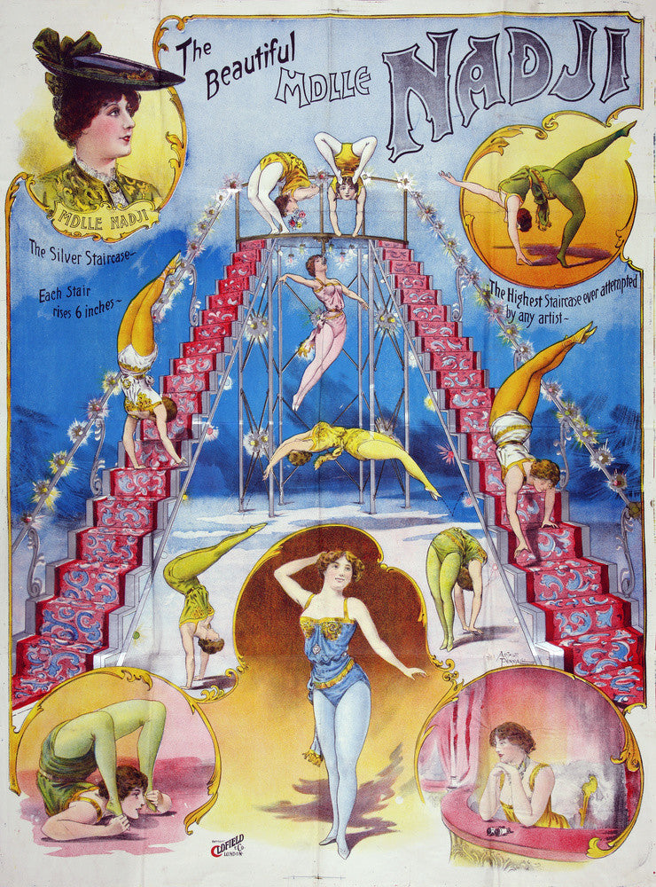 The beautiful Mademoiselle Nadji, acrobat