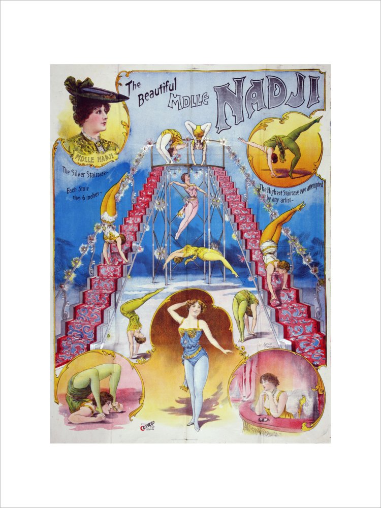 The beautiful Mademoiselle Nadji, acrobat