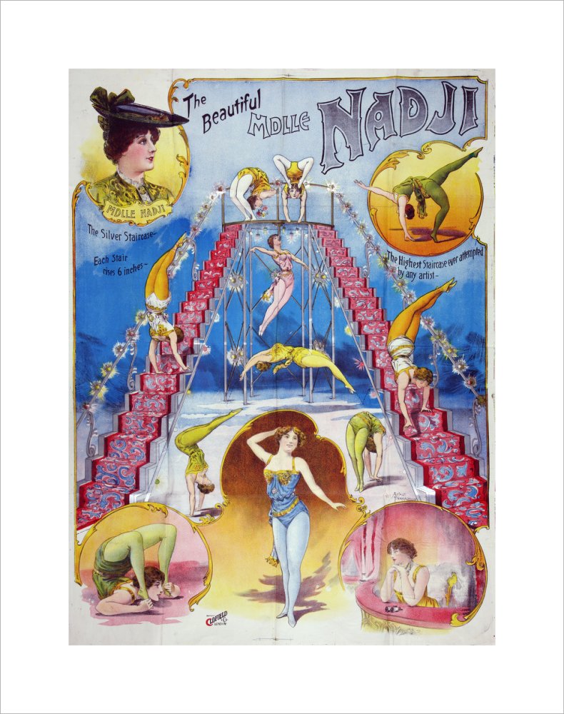 The beautiful Mademoiselle Nadji, acrobat