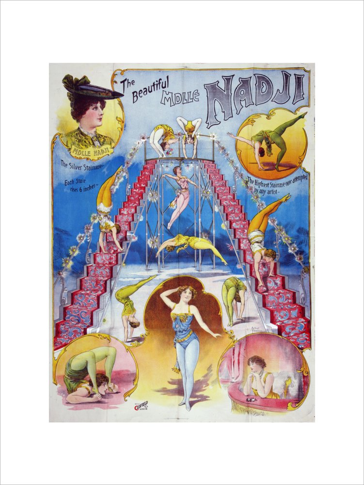 The beautiful Mademoiselle Nadji, acrobat