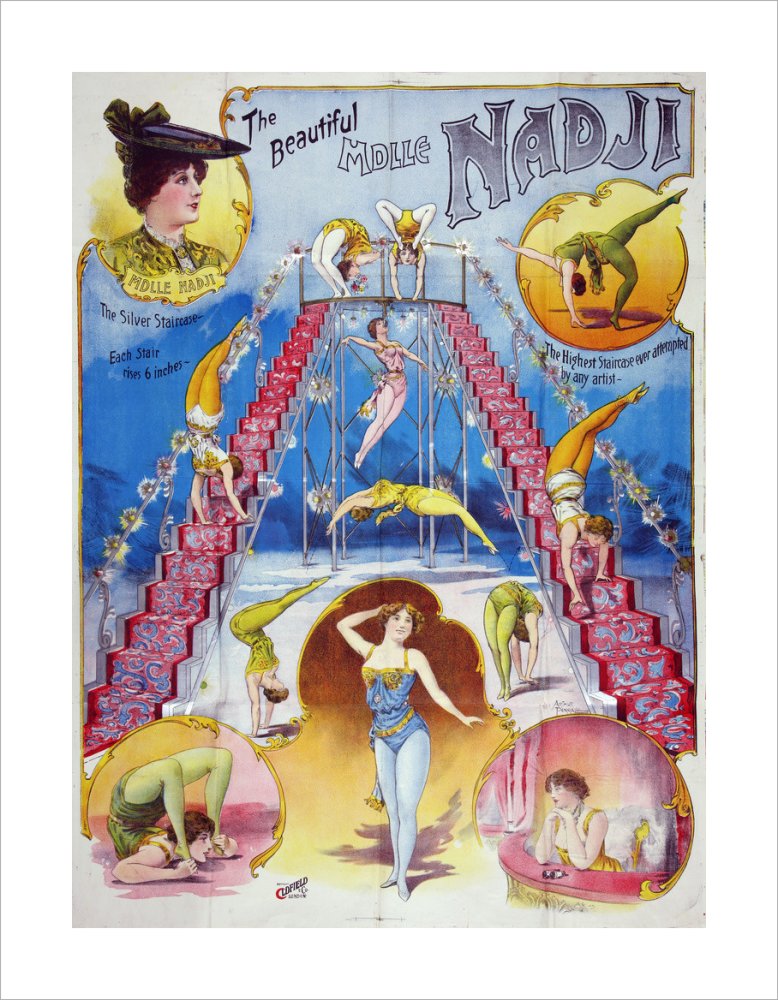 The beautiful Mademoiselle Nadji, acrobat