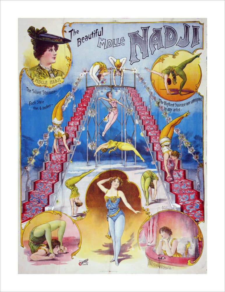 The beautiful Mademoiselle Nadji, acrobat
