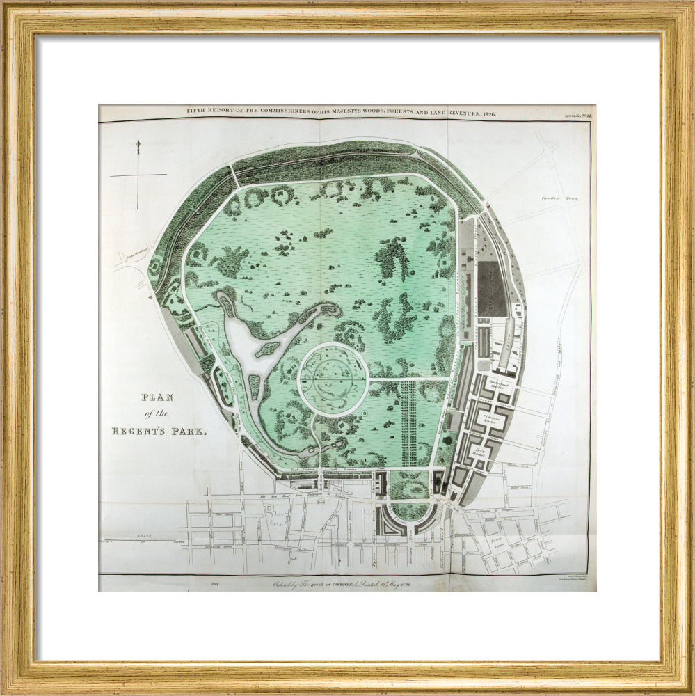 Plan of the Regent&#39;s Park