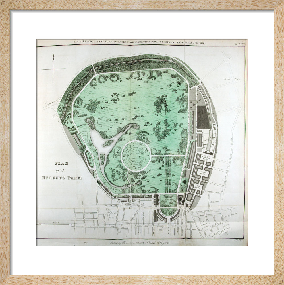 Plan of the Regent&#39;s Park