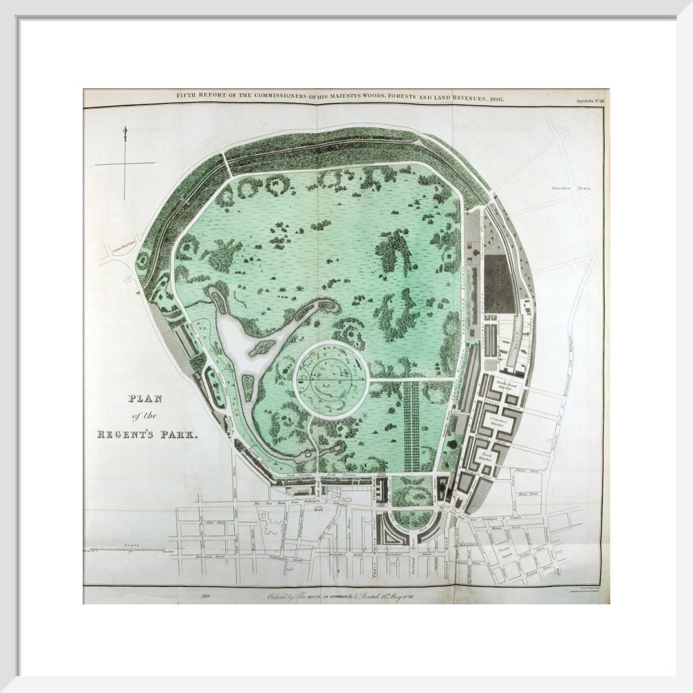 Plan of the Regent&#39;s Park