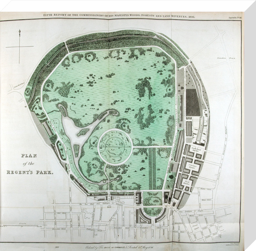 Plan of the Regent&#39;s Park