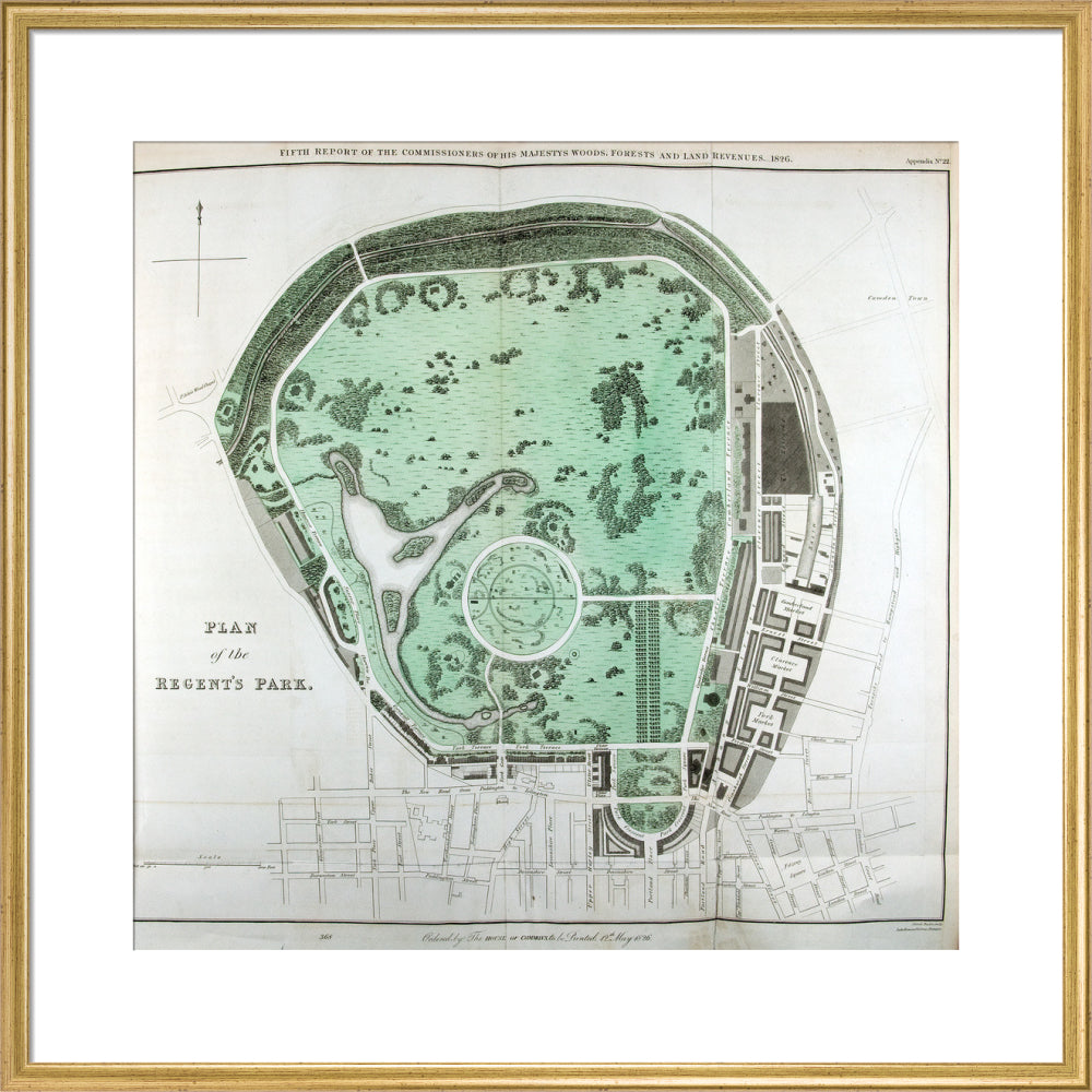 Plan of the Regent&#39;s Park
