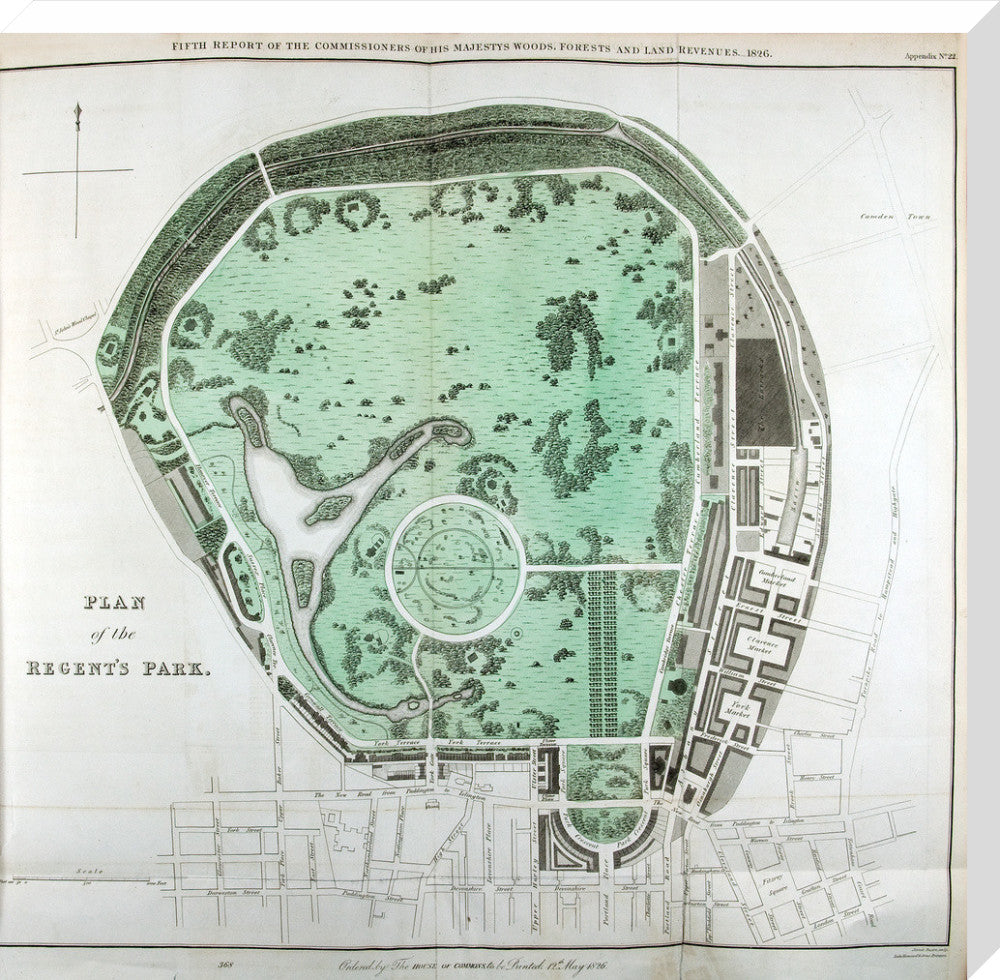 Plan of the Regent&#39;s Park
