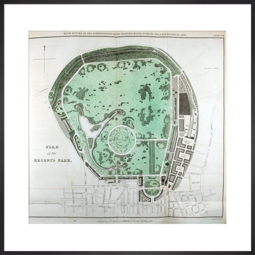 Plan of the Regent&#39;s Park